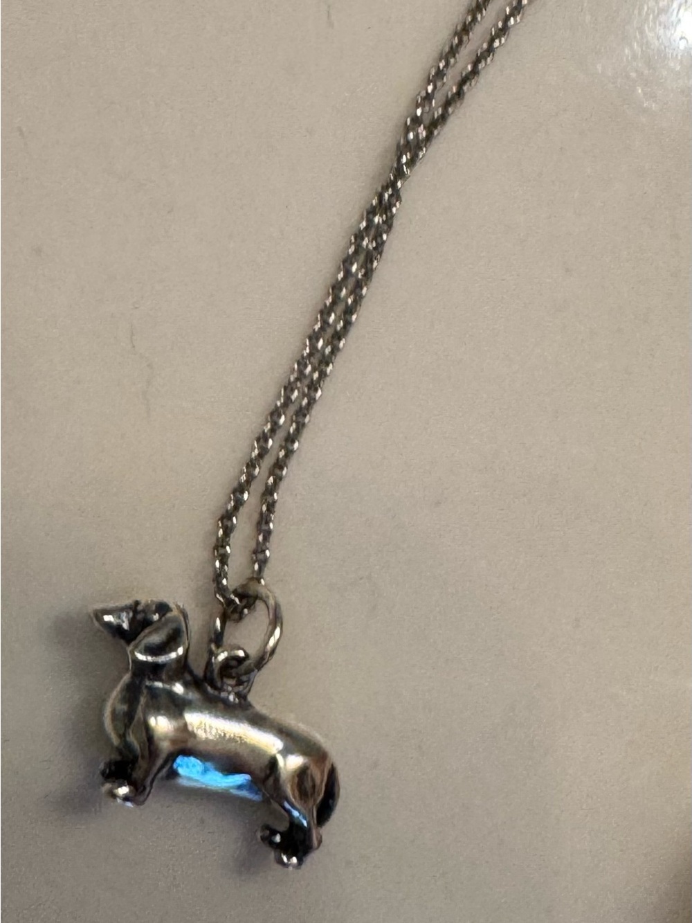 James Avery Dachshund Charm + Necklace
